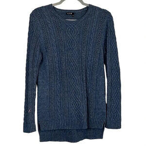 BYLYSE Crewneck Cable Open Knit Sweater Size M